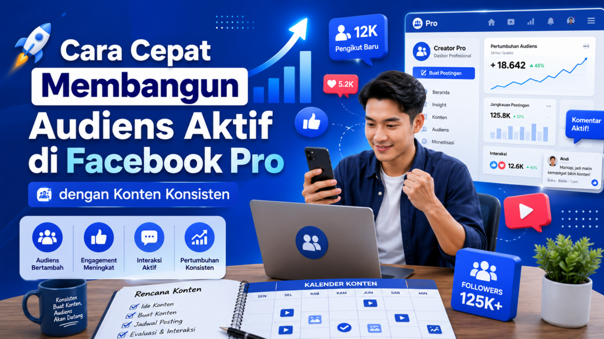 Cara Cepat Membangun Audiens Aktif di Facebook Pro dengan Konten Konsisten